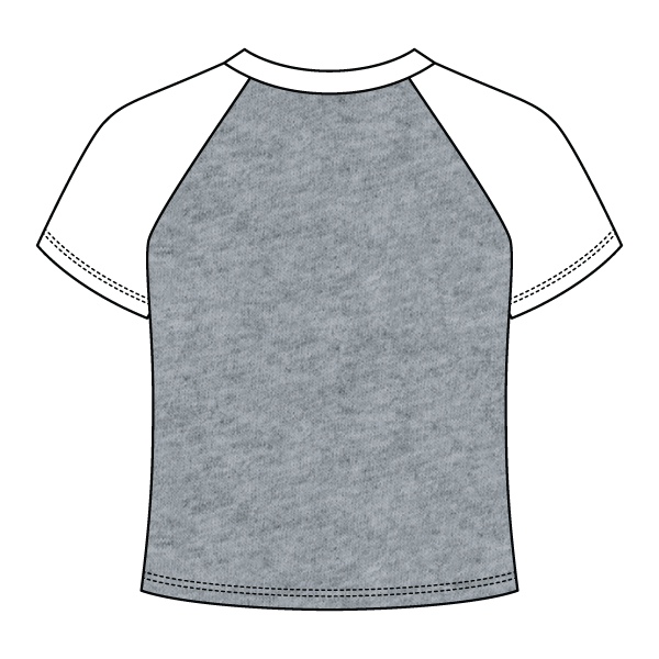 Reverse Baseball Crop Tee
