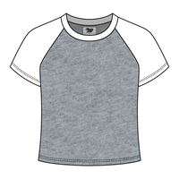 Reverse Baseball Crop Tee