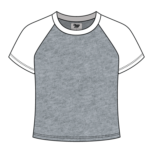 Reverse Baseball Crop Tee