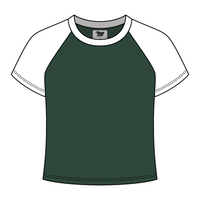Reverse Baseball Crop Tee
