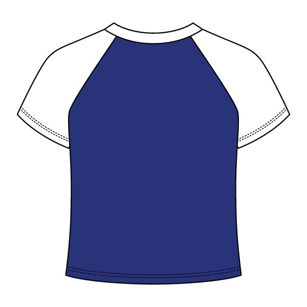 Reverse Baseball Crop Tee