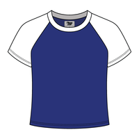 Reverse Baseball Crop Tee