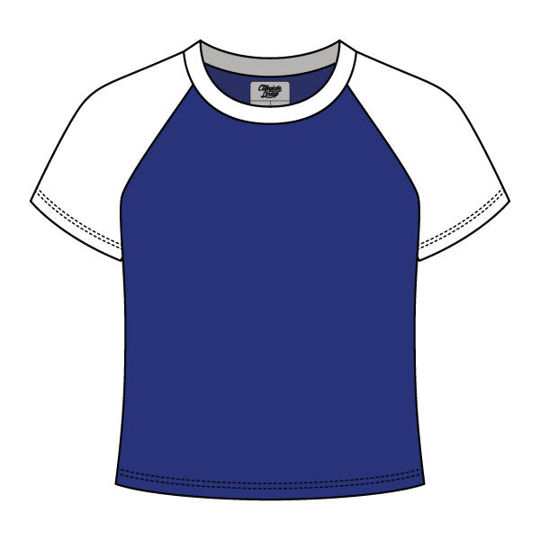 Reverse Baseball Crop Tee