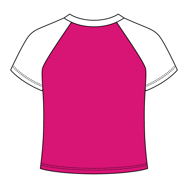 Reverse Baseball Crop Tee