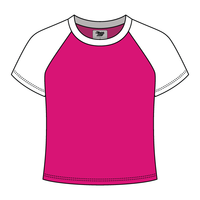 Reverse Baseball Crop Tee