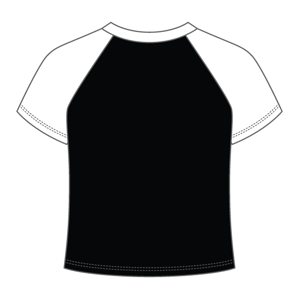 Reverse Baseball Crop Tee