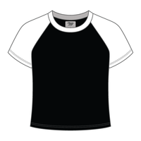 Reverse Baseball Crop Tee