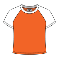 Reverse Baseball Crop Tee