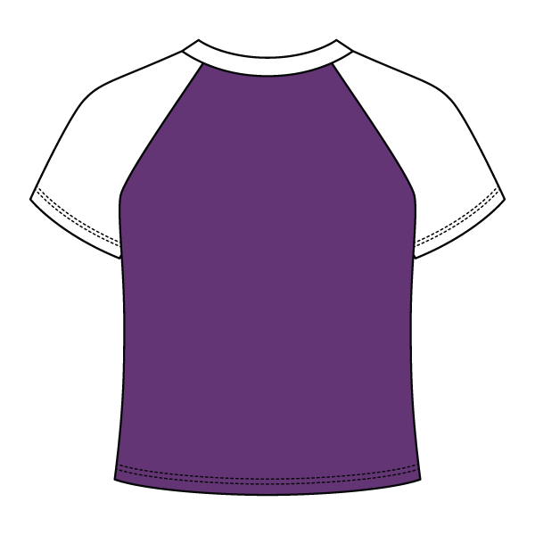 Reverse Baseball Crop Tee