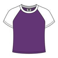 Reverse Baseball Crop Tee