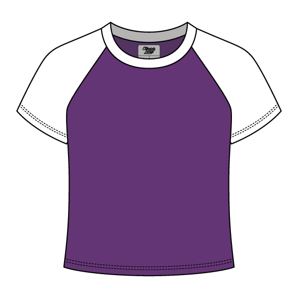 Reverse Baseball Crop Tee