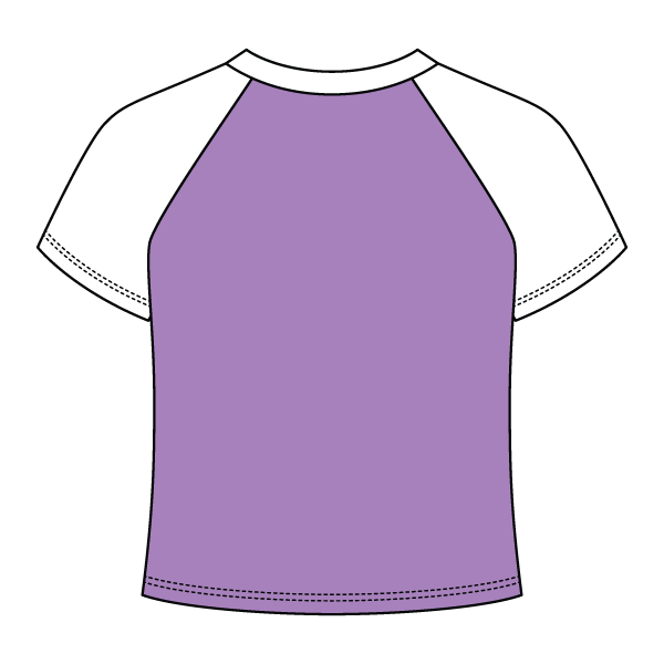 Reverse Baseball Crop Tee