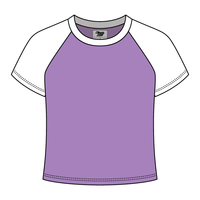 Reverse Baseball Crop Tee