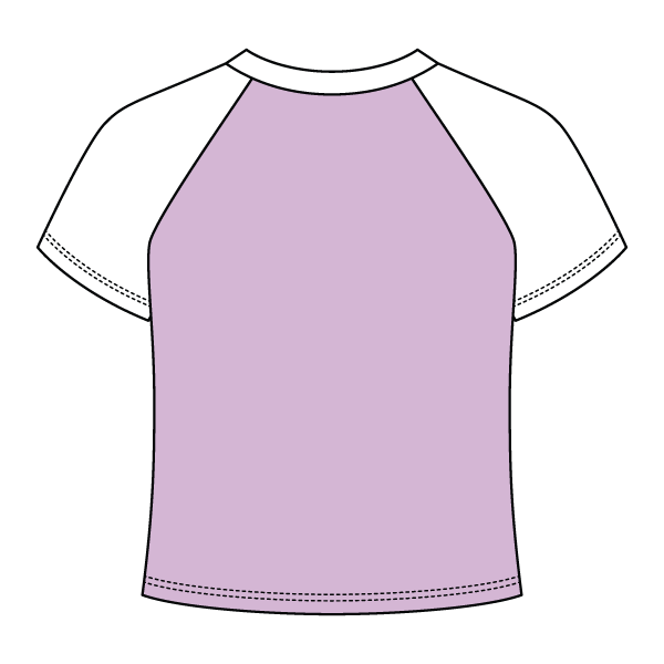 Reverse Baseball Crop Tee