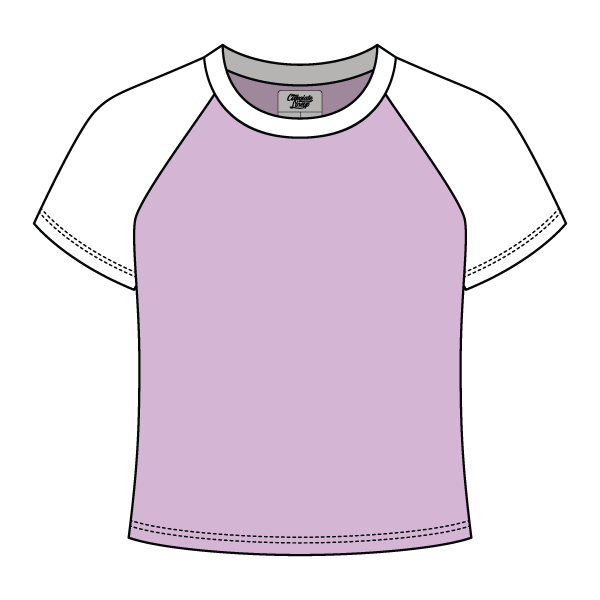 Reverse Baseball Crop Tee