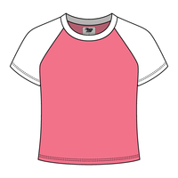Reverse Baseball Crop Tee
