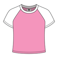 Reverse Baseball Crop Tee