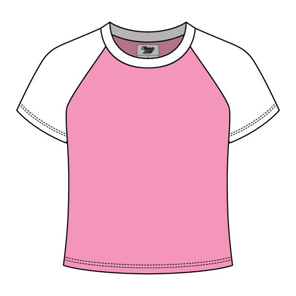 Reverse Baseball Crop Tee