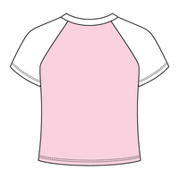 Reverse Baseball Crop Tee
