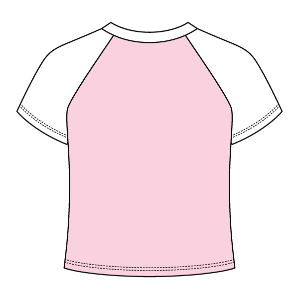 Reverse Baseball Crop Tee