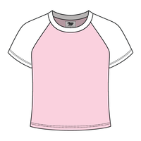 Reverse Baseball Crop Tee