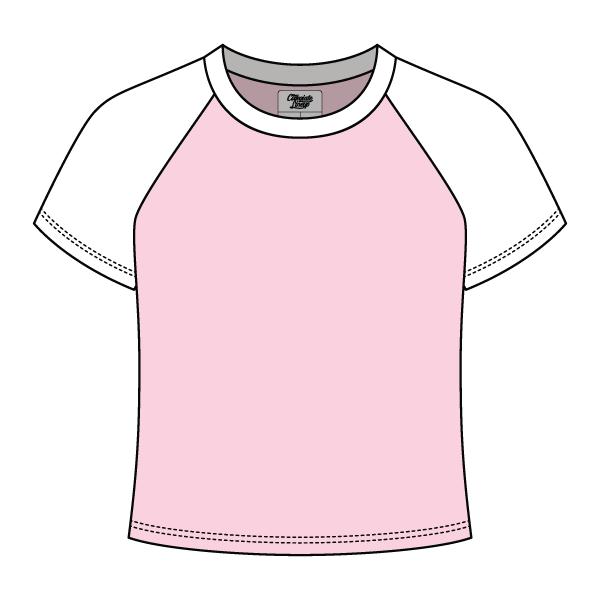 Reverse Baseball Crop Tee