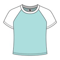Reverse Baseball Crop Tee