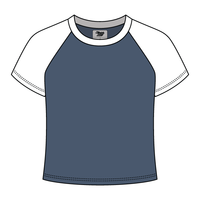 Reverse Baseball Crop Tee