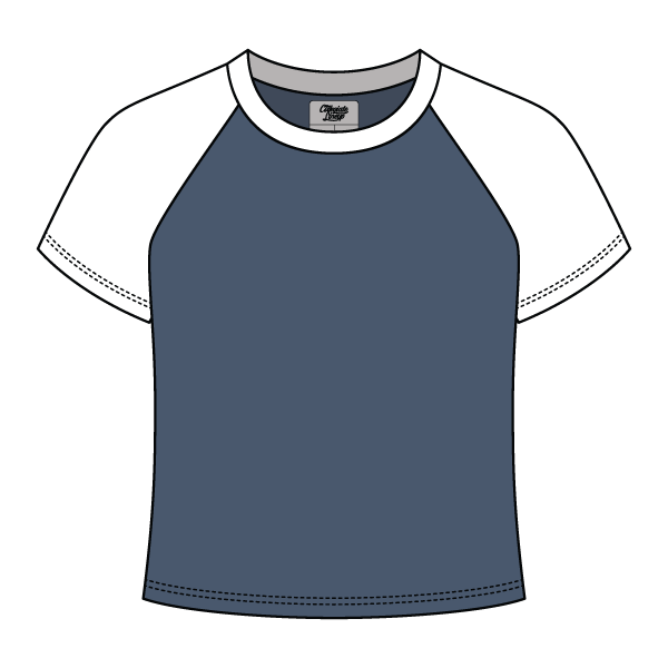 Reverse Baseball Crop Tee