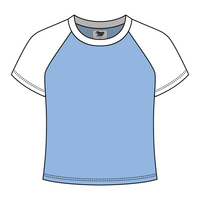 Reverse Baseball Crop Tee