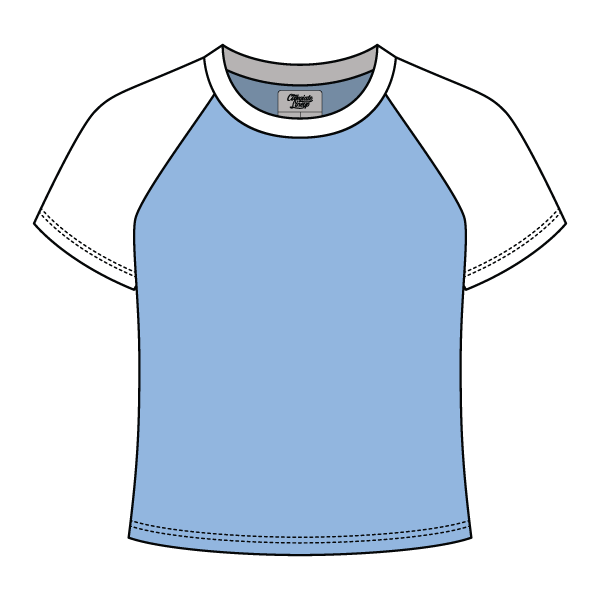 Reverse Baseball Crop Tee