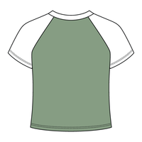 Reverse Baseball Crop Tee