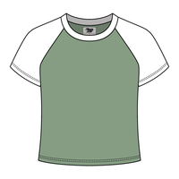 Reverse Baseball Crop Tee
