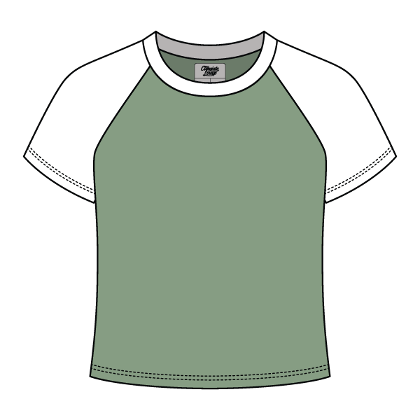 Reverse Baseball Crop Tee
