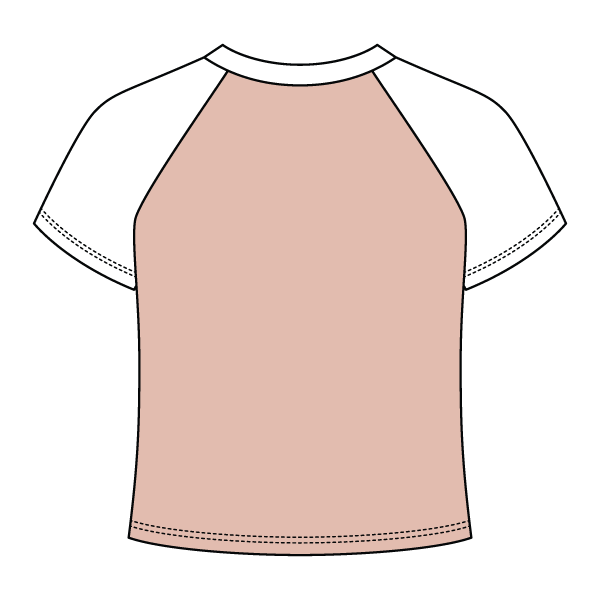 Reverse Baseball Crop Tee