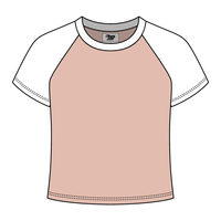 Reverse Baseball Crop Tee