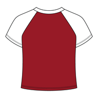 Reverse Baseball Crop Tee