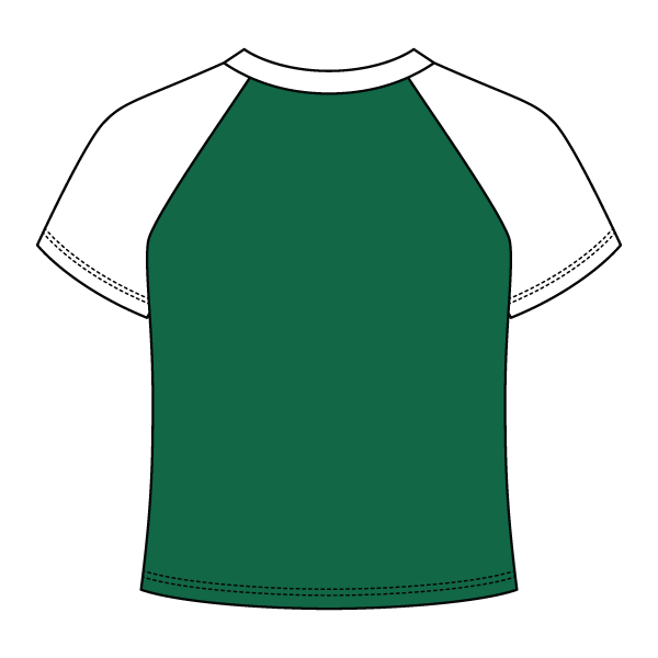 Reverse Baseball Crop Tee
