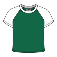 Reverse Baseball Crop Tee