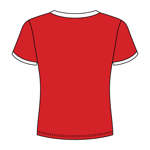 Ringer Long Crop Baby Tee - The Collegiate Lineup