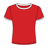 Ringer Long Crop Baby Tee - The Collegiate Lineup