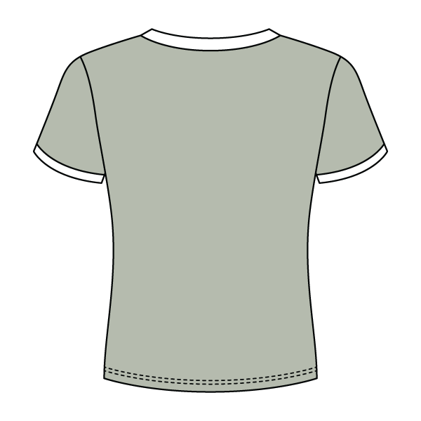 Ringer Long Crop Baby Tee - The Collegiate Lineup