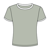 Ringer Long Crop Baby Tee - The Collegiate Lineup