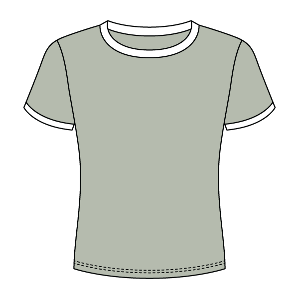 Ringer Long Crop Baby Tee - The Collegiate Lineup