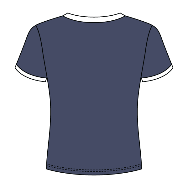 Ringer Long Crop Baby Tee - The Collegiate Lineup