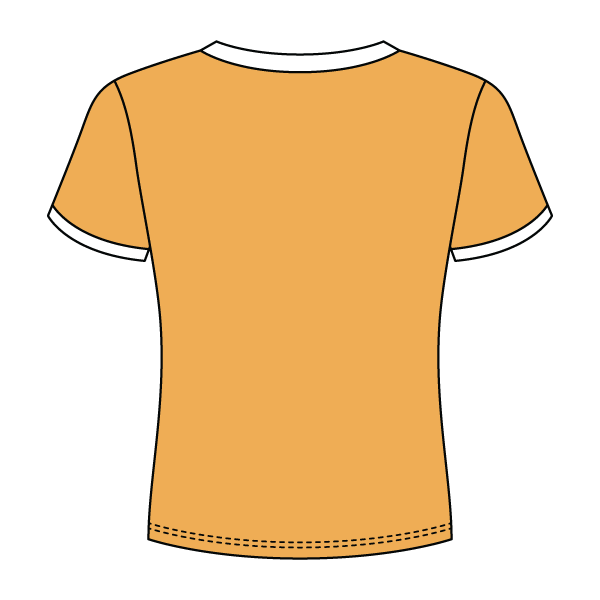 Ringer Long Crop Baby Tee - The Collegiate Lineup