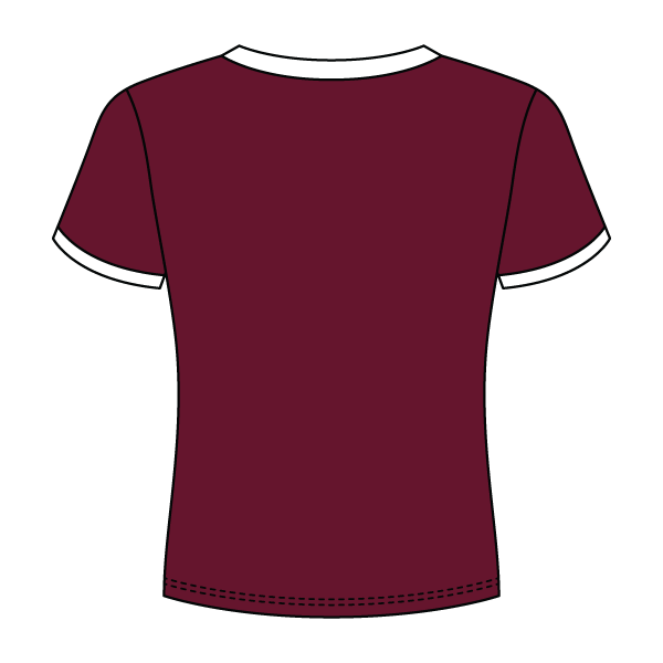 Ringer Long Crop Baby Tee - The Collegiate Lineup