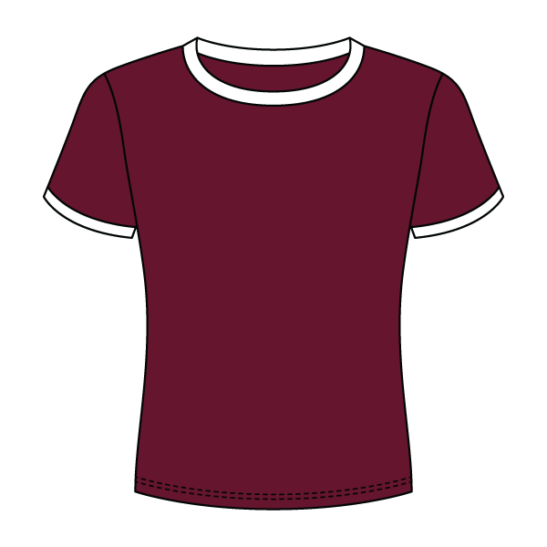 Ringer Long Crop Baby Tee - The Collegiate Lineup