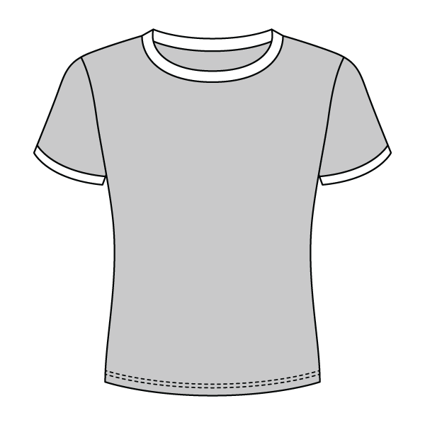 Ringer Long Crop Baby Tee - The Collegiate Lineup