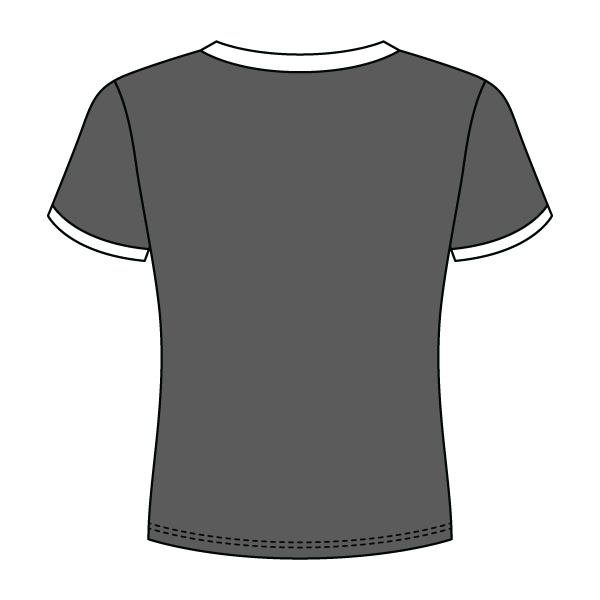 Ringer Long Crop Baby Tee - The Collegiate Lineup